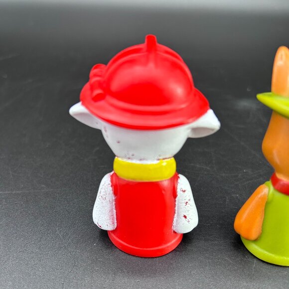 Nickelodeon Paw Patrol Marshall Tracker Finger Puppets Bath Toy Vinyl Set of 2 - Picture 4 of 7